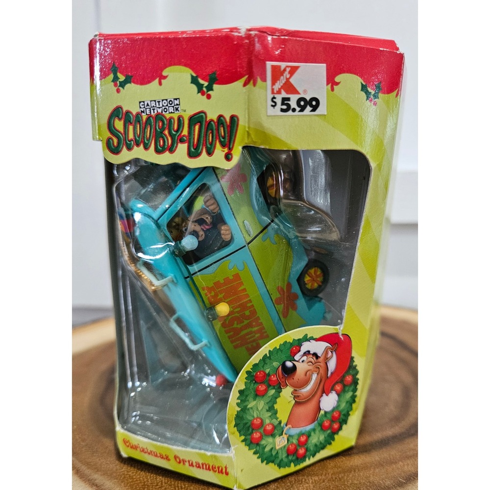 Vintage‎ 2000 Scooby-Doo Mystery Machine Christmas Ornament Trevco Kmart Van